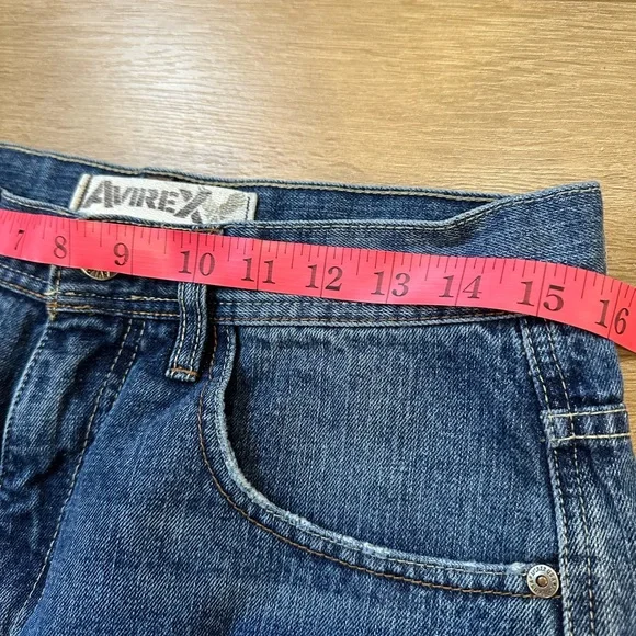 Avirex Men’s Relaxed Fit Jeans Sz 30 – Distressed Vintage Y2K Style - Picture 11 of 15
